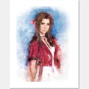 Aerith watercolor Posters and Art